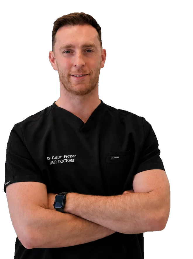 Dr Callum Prosser, hair transplant doctor at Hair Doctors Melbourne